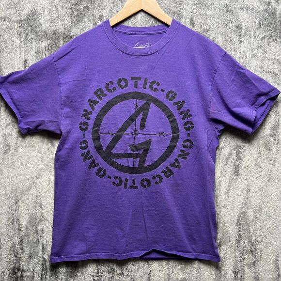 Gnarcotic Gang Mens Graphic T-Shirt Size Large Purple Shirt - Picture 1 of 5